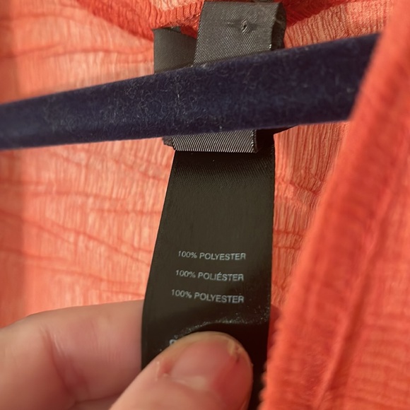 Travelers by Chicos sheer dark/burnt orange sheath and solid orange tank EUC - Picture 4 of 8